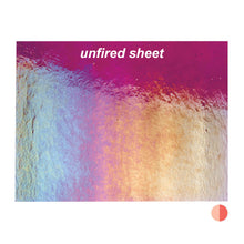 Load image into Gallery viewer, Large Sheet Glass - 1332-31 Fuchsia Iridescent Rainbow* - Transparent