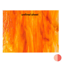 Load image into Gallery viewer, Large Sheet Glass - 2125 Yellow, Red* - Streaky