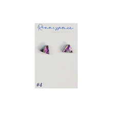 Load image into Gallery viewer, Renaissance Glass - Triangle Stud Earrings