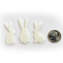 Load image into Gallery viewer, Fusible Waterjet Cut Bunnies, 90 COE