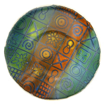 Load image into Gallery viewer, Decorative Batiky Fused Glass Bowl - Earthy Patterns