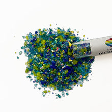 Load image into Gallery viewer, Dichroic Glass Frit Flakes- Rainbow - 1 oz Tubes