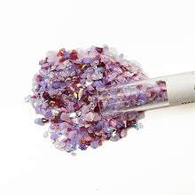 Load image into Gallery viewer, Dichroic Glass Frit Flakes- Rainbow - 1 oz Tubes