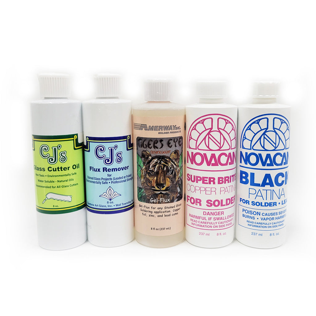 Stained Glass Chemicals Basic Kit Weisser Glass Studio