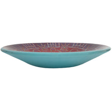 Load image into Gallery viewer, Decorative Batiky Fused Glass Bowl - Yellow Spiral Center