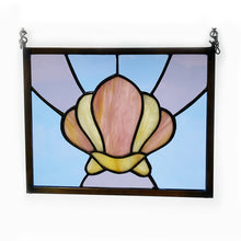 Load image into Gallery viewer, Shell - Stained Glass Panel 8" x 10"