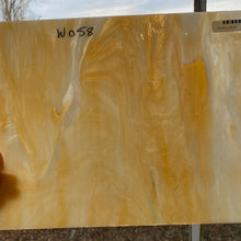 Load image into Gallery viewer, Stained Glass - W058 - Amber, White Wispy Opal