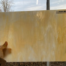Load image into Gallery viewer, Stained Glass - W058 - Amber, White Wispy Opal