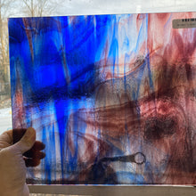 Load image into Gallery viewer, Stained Glass - W238LL - Purple, Blue, Clear Transparent