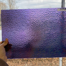 Load image into Gallery viewer, Stained Glass - W311VRIPIR -Purple Transparent Iridescent Ripple