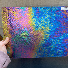 Load image into Gallery viewer, Stained Glass - W311VRIPIR -Purple Transparent Iridescent Ripple
