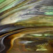 Load image into Gallery viewer, Stained Glass - W59L - Brown, Green, White Opal