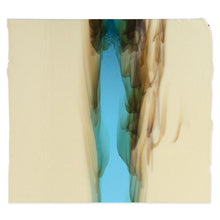 Load image into Gallery viewer, Large Sheet Glass - 2537 French Vanilla, Light Turquoise - Cascade