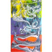 Load image into Gallery viewer, Large Sheet Glass - 3100 Clear, White, Black - Graffiti