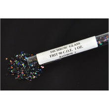 Load image into Gallery viewer, Dichroic Glass Frit Flakes- Rainbow -1 oz Tubes