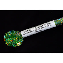 Load image into Gallery viewer, Dichroic Glass Frit Flakes- Rainbow -1 oz Tubes