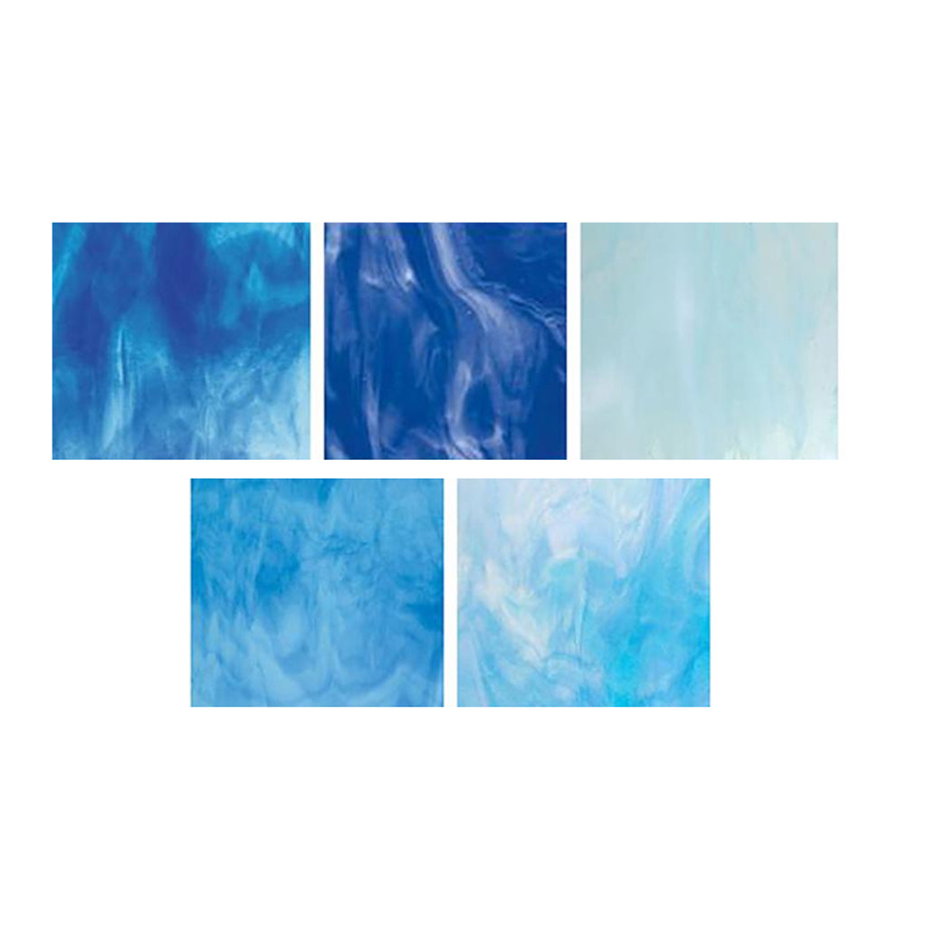 Streaky Blues Bundle Weisser Glass Studio
