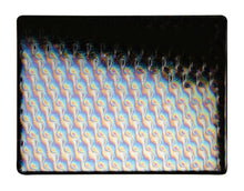 Load image into Gallery viewer, Sheet Glass - 0100-32 Black Iridescent Patterned - Opalescent
