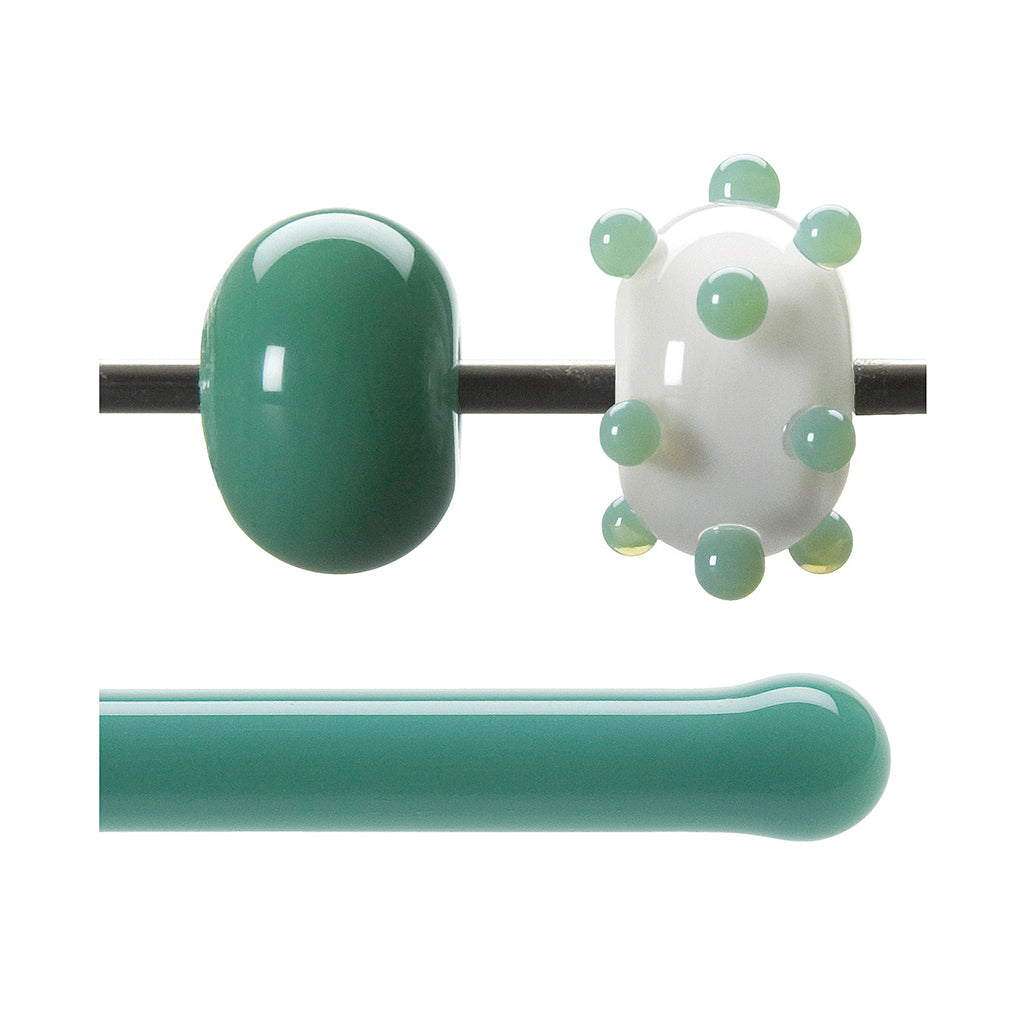 Bullseye Glass Rod - 0117 Mineral Green - Opalescent
