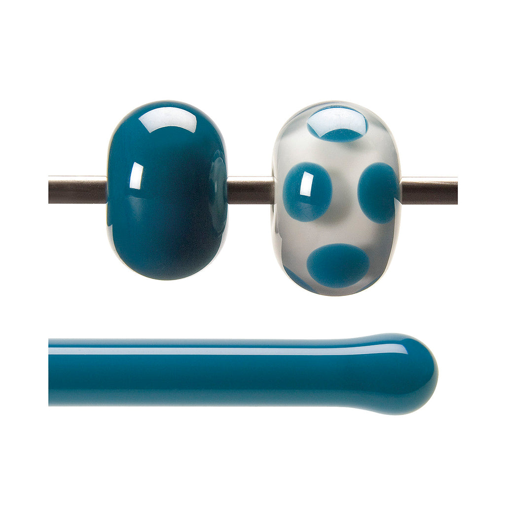 Bullseye Glass Rod - 0146 Steel Blue - Opalescent