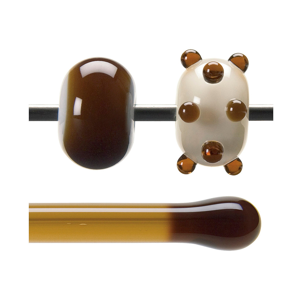 Bullseye Glass Rod - 1119 Sienna* - Transparent