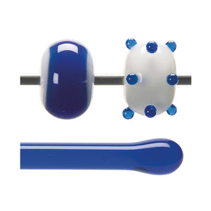 Bullseye Glass Rod - 1164 Caribbean Blue - Transparent