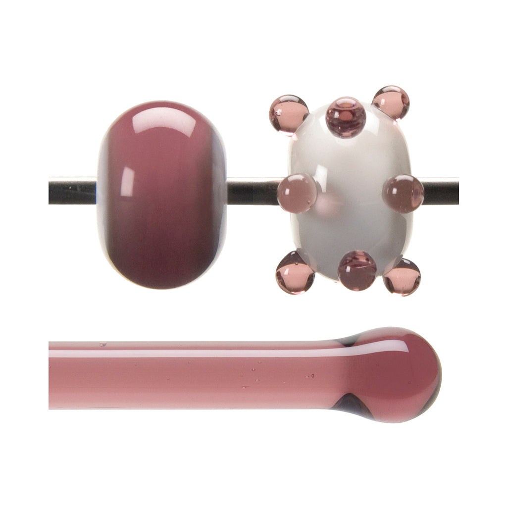 Bullseye Glass Rod - 1405 Light Plum- Transparent