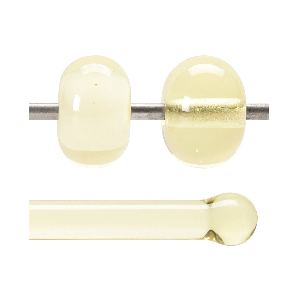 Bullseye Glass Rod - 1820 Pale Yellow Tint - Transparent