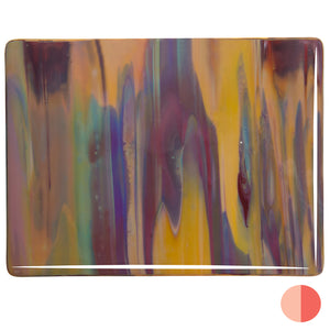 Sheet Glass - 2250 Soft Yellow, Deep Red* - Streaky