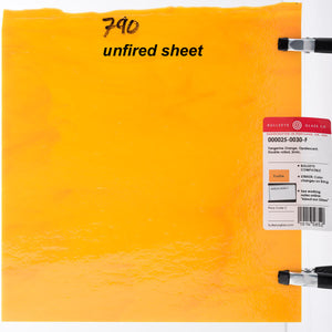 Large Sheet Glass - 0025 Tangerine Orange* - Opalescent