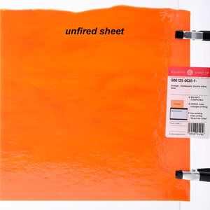 Sheet Glass - 0125-30 Orange* - Opalescent