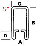 U-Flat Zinc Came