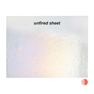Sheet Glass - 1205-31 Light Coral Iridescent Rainbow* - Transparent