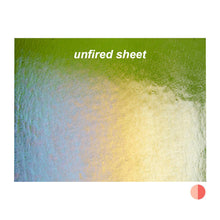 Load image into Gallery viewer, Sheet Glass - 1207-31 Fern Green Iridescent Rainbow* - Transparent
