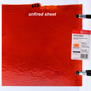 Large Sheet Glass - 1322 Garnet Red* - Transparent