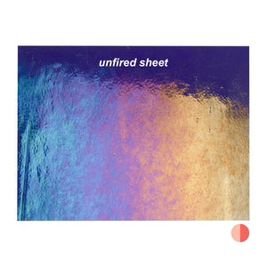 Large Sheet Glass - 1334-31 Gold Purple Iridescent Rainbow* - Transparent