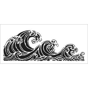 Stencil - Ocean Waves Slimline