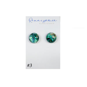 Renaissance Glass - Medium Stud Earrings