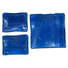Load image into Gallery viewer, Iridescent Blue Fused Glass Dish Set
