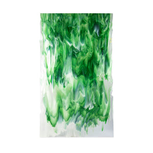 Large Sheet Glass - 30612D Clear, Kelly Green, White - Glascadia