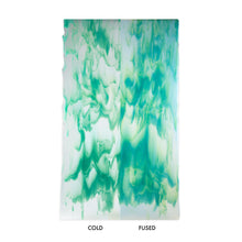 Load image into Gallery viewer, Sheet Glass - 30614A Opaline, Teal Green Opal - Glascadia Streaky*
