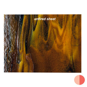 Large Sheet Glass - 3203 Woodland Brown, Ivory, Black* - Streaky