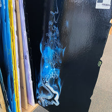 Load image into Gallery viewer, Large Sheet Glass - 51105A Black, White, Turquoise Double Cascade - Glascadia
