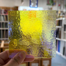 Load image into Gallery viewer, Purple on Clear Dichroic- 4 inch Square
