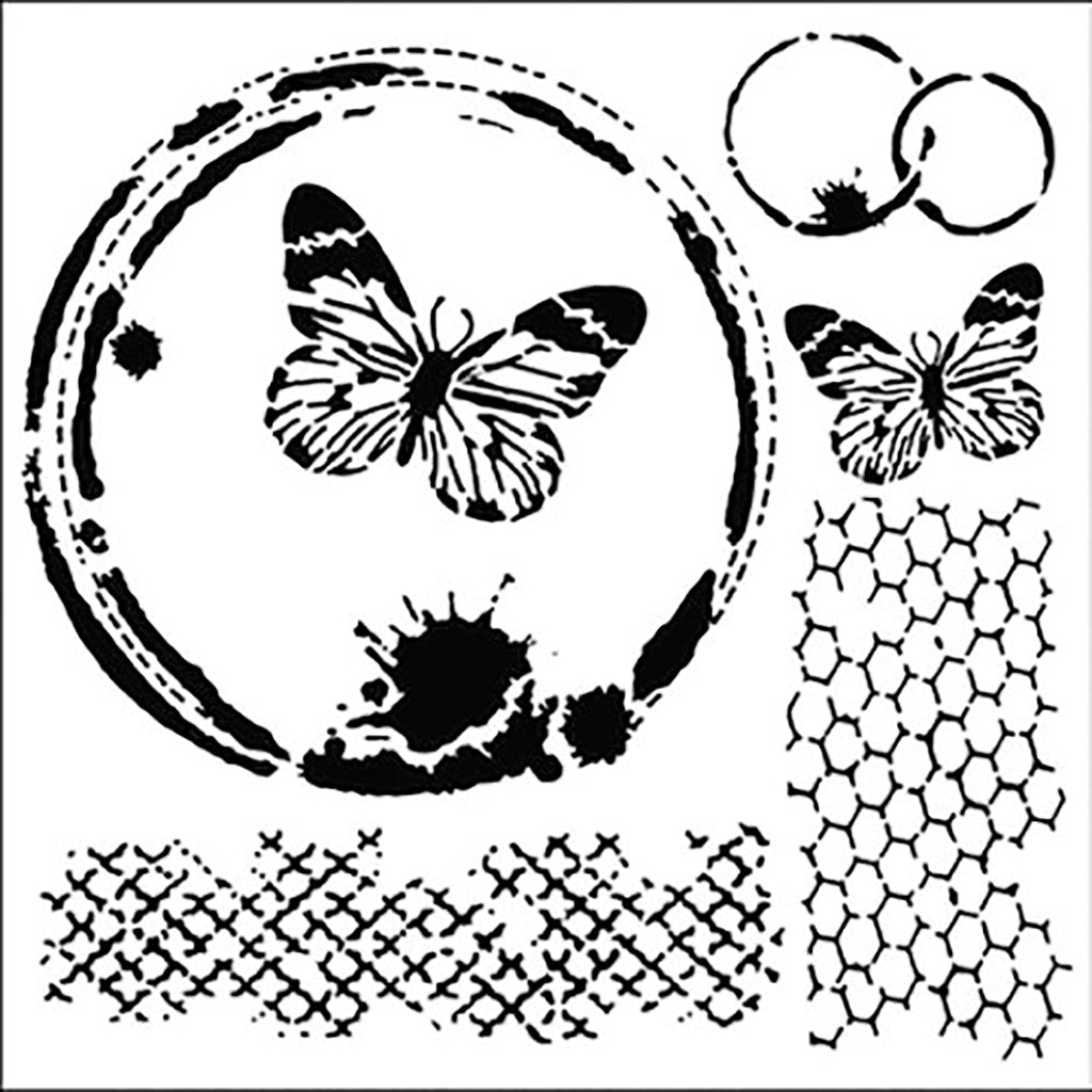 Stencil - Butterfly Collage - DISCONTINUED