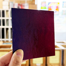 Load image into Gallery viewer, Black Cherry on Black Dichroic- 4 inch Square
