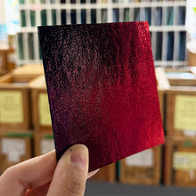Load image into Gallery viewer, Black Cherry on Black Dichroic- 4 inch Square

