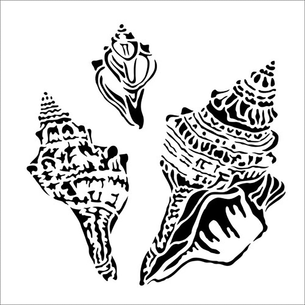Stencil - Conch Shells