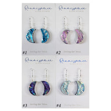 Load image into Gallery viewer, Renaissance Glass - Moon Earrings
