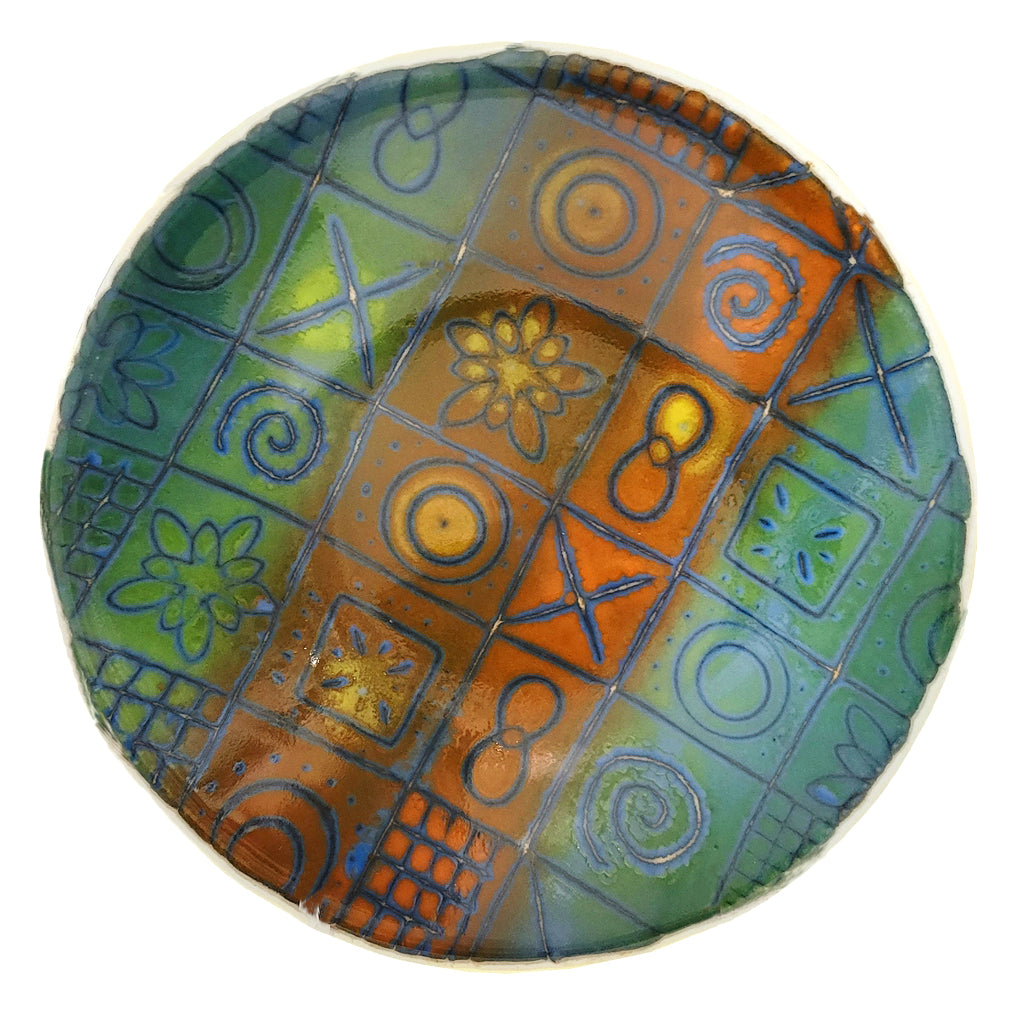 Decorative Batiky Bowl - Earthy Patterns